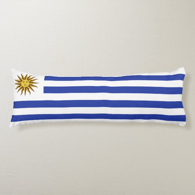Uruguay flag body pillow (Front)