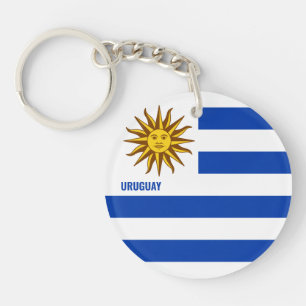 Uruguay Flag Charming Patriotic Keychain