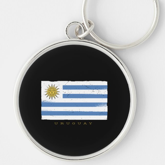 Uruguay Flag Keychain (Front)