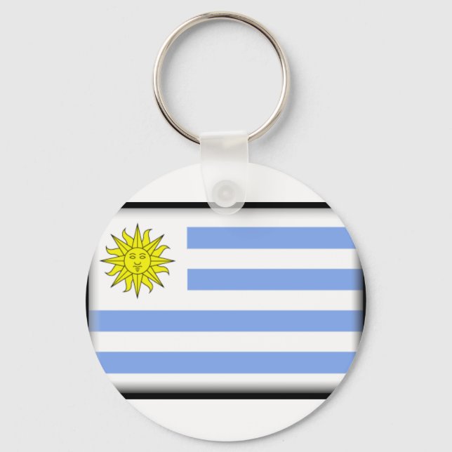 Uruguay Flag Keychain (Front)