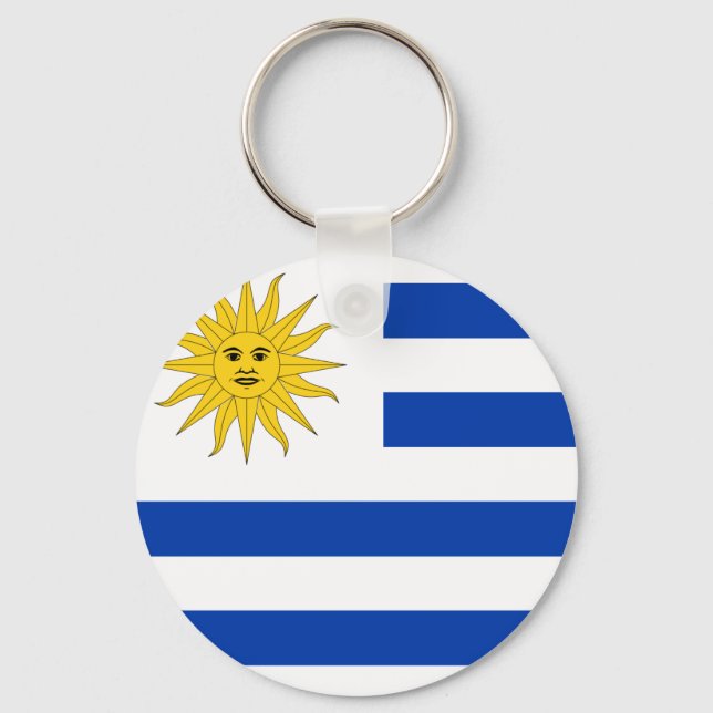 Uruguay Flag Keychain (Front)