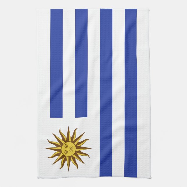 Uruguay flag kitchen towel (Vertical)
