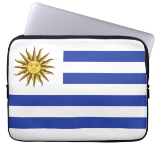 Uruguay flag laptop sleeve