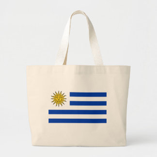 Uruguay flag large tote bag