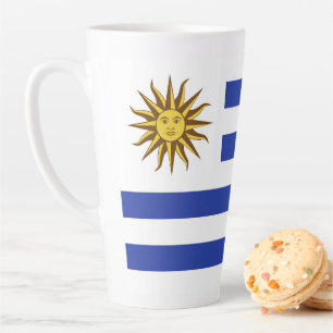 Uruguay flag latte mug