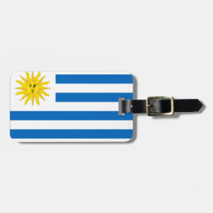 Uruguay flag luggage tag