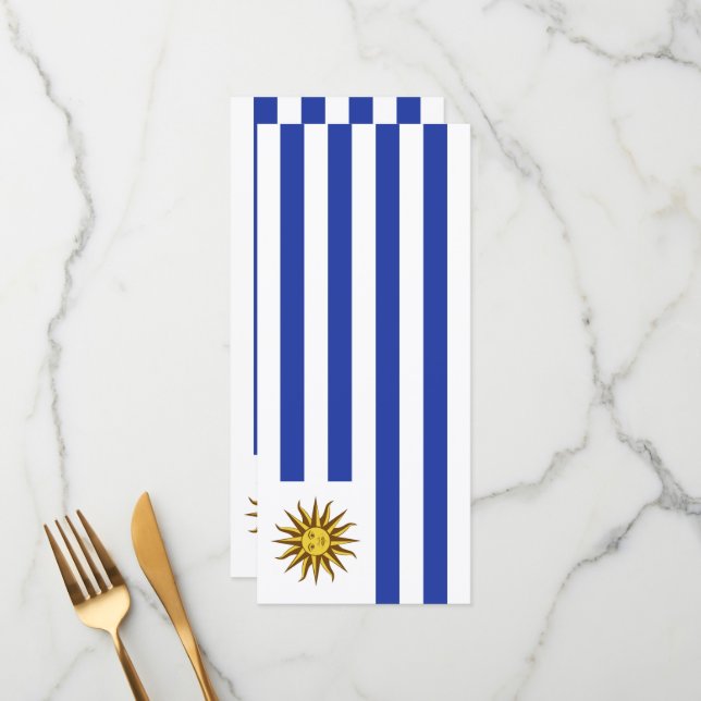 Uruguay flag menu (Front/Back In Situ)