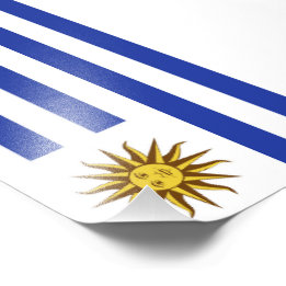 Uruguay flag photo print