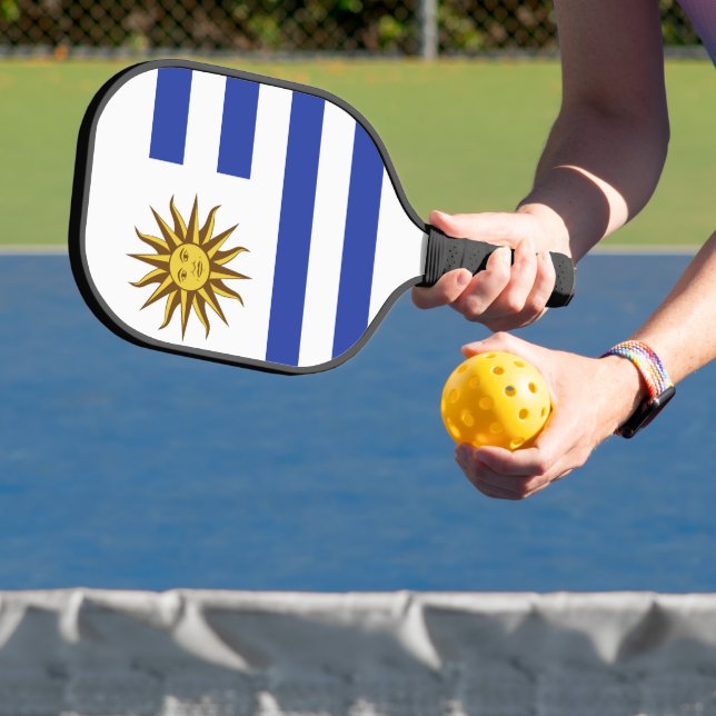 Uruguay flag pickleball paddle (Insitu)