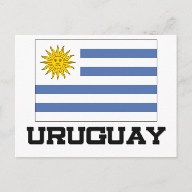 Uruguay Flag Postcard (Front)