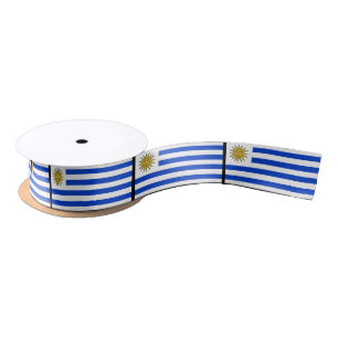 Uruguay Flag Satin Ribbon