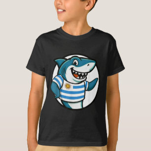 Uruguay Flag Shark Funny Uruguayan  T-Shirt