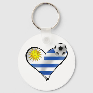 Uruguay flag soccer futbol te amo gifts keychain