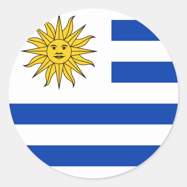 Uruguay Flag Sticker (Front)