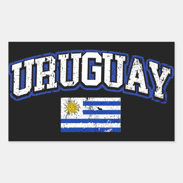 Uruguay Flag Sticker (Front)