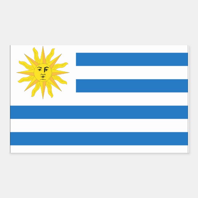 Uruguay Flag Sticker (Front)