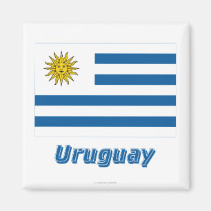 Uruguay Flag with Name Magnet