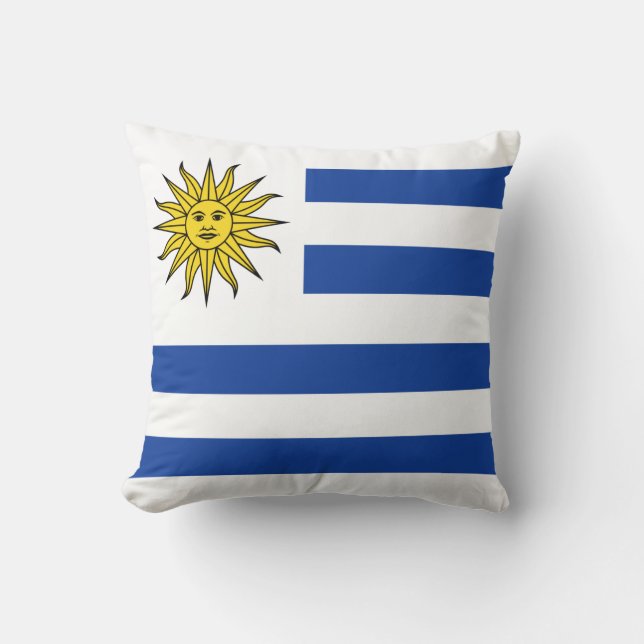 Uruguay Flag x Flag Pillow (Front)