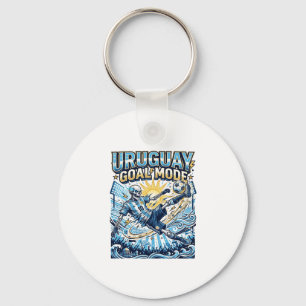 Uruguay Goal Mode Skeleton Striker Nations Dynamic Keychain