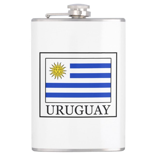 Uruguay Hip Flask (Front)