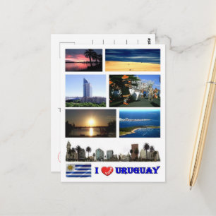 Uruguay - I Love - Postcard