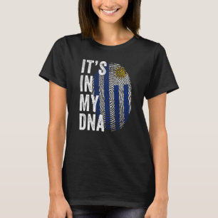 Uruguay It's In My DNA Uruguayan Fingerprint Urugu T-Shirt