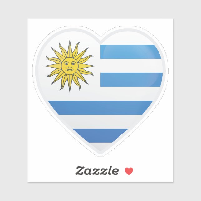 Uruguay  Love Flag (Sheet)