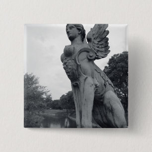 Uruguay, Montevideo, Barrio Prado, mythological 2 Inch Square Button