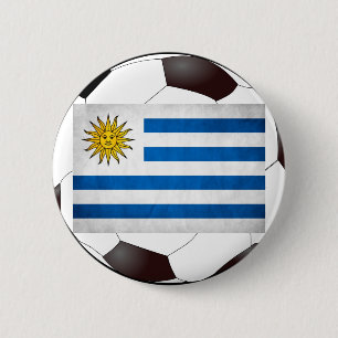 Uruguay National Flag 2 Inch Round Button