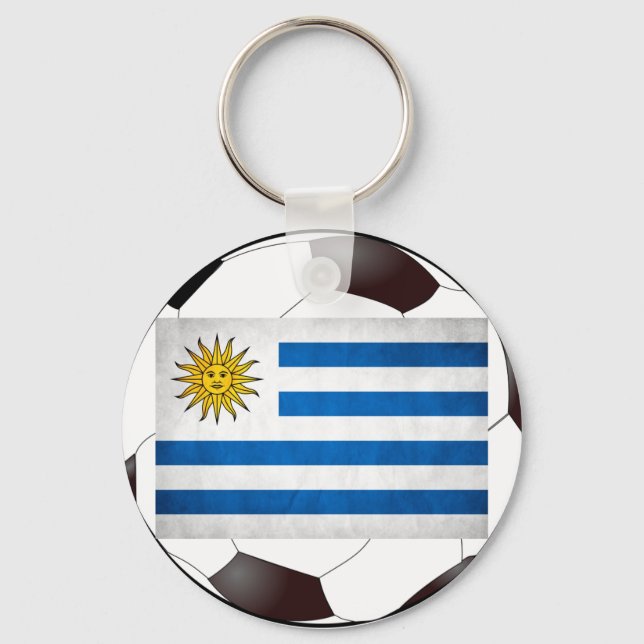Uruguay National Flag Keychain (Front)