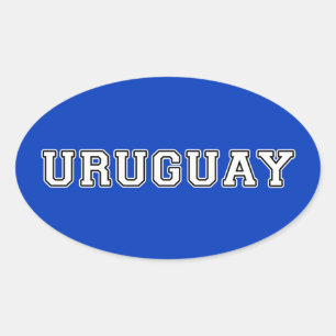 Uruguay Oval Sticker