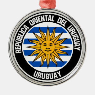 Uruguay Round Emblem Metal Ornament