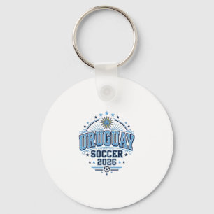 Uruguay Soccer 2026 Soccer Bold Country Typography Keychain