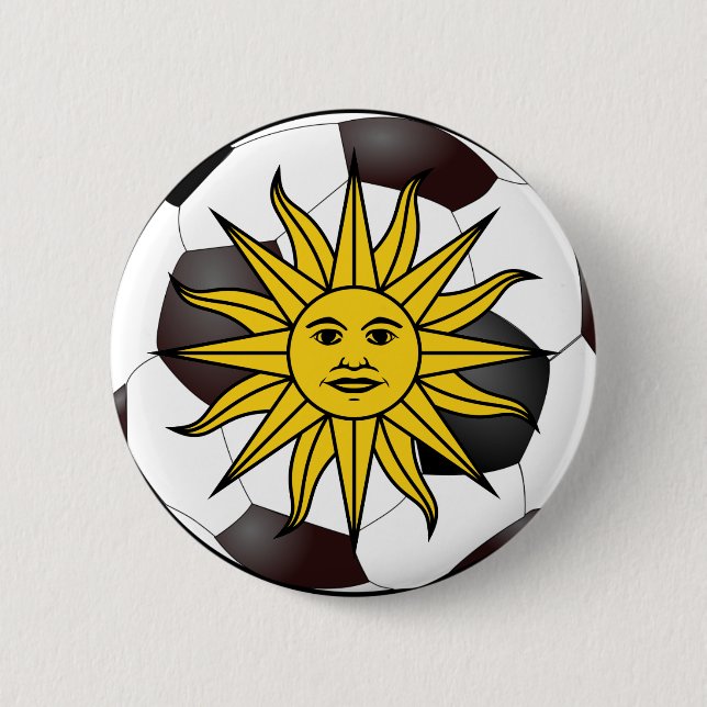 Uruguay "Sol de Mayo" 2 Inch Round Button (Front)
