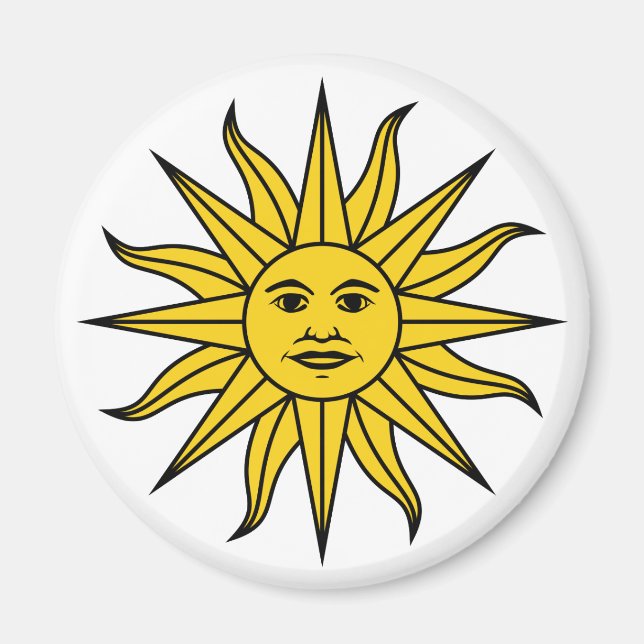 Uruguay Sol de Mayo Magnet (Front)