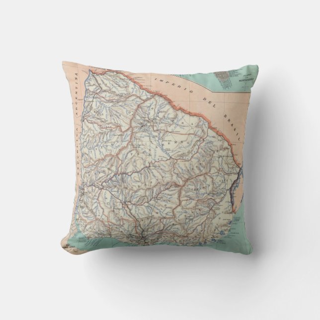 Uruguay Throw Pillow (Front)
