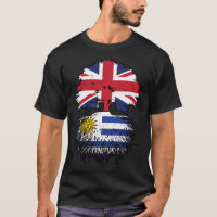 Uruguay Uruguayan British UK Tree Roots Flag