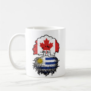 Uruguay Uruguayan Canadian Canada Tree Roots Flag Coffee Mug
