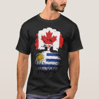 Uruguay Uruguayan Canadian Canada Tree Roots Flag