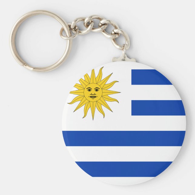 Uruguay (Uruguayan) Flag Keychain (Front)