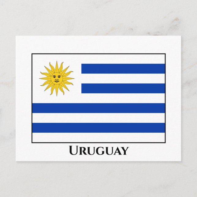 Uruguay (Uruguayan) Flag Postcard (Front)