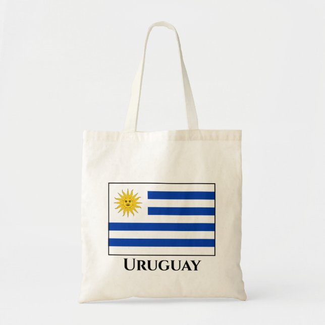 Uruguay (Uruguayan) Flag Tote Bag (Front)
