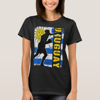 Uruguayan Boxing Team Uruguay Flag Boxing Gloves T-Shirt