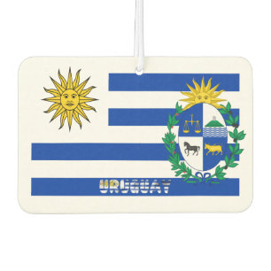 Uruguayan flag-coat of arms air freshener