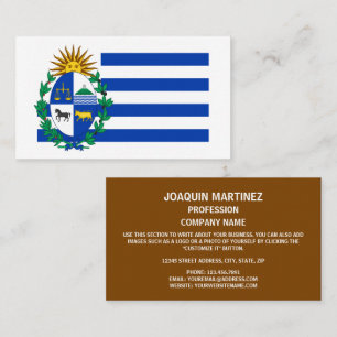 Uruguayan Flag & Coat of Arms, Flag of Uruguay Business Card