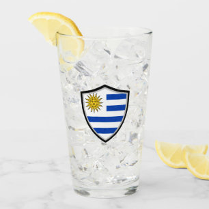 Uruguayan flag glass