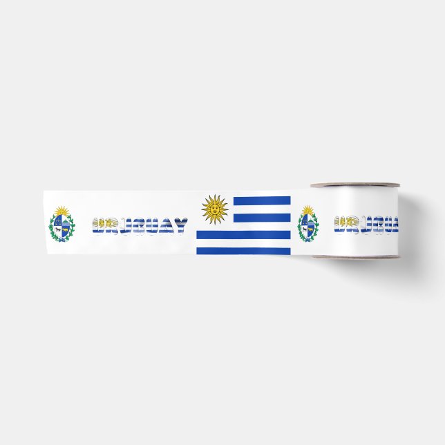 Uruguayan flag satin ribbon (Front)