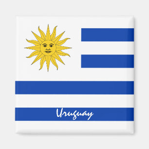 Uruguayan flag & Uruguay holiday/sports fans Magnet