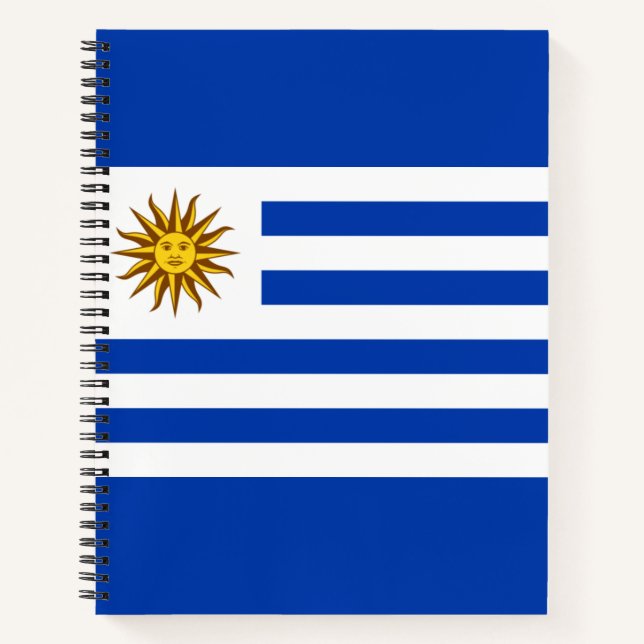 Uruguayan Flag (Uruguay) Notebook (Front)