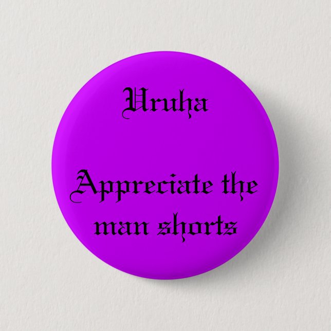 Uruha 2 Inch Round Button (Front)
